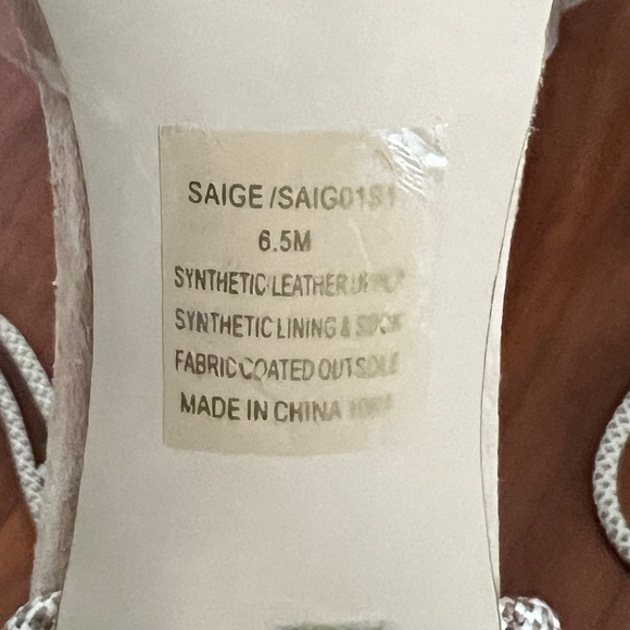 Steve Madden Beige Lace Up Clear Pointed Toe Heels - Picture 6 of 6